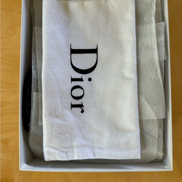 EUC Dior Black Leather Round Toe Heels Size 39 8.5 - Picture 6 of 9